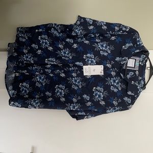 Denim & Flower Ricky Singh Blue Floral Shirt